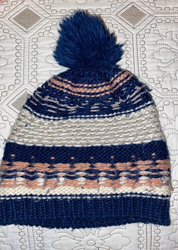 Renkli Örgü çocuk Kadın Bere - Görsel 2