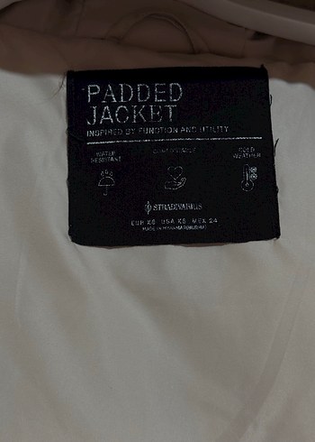 Stradivarius Padded Jacket  Kadın Kapüşonlu Mont  Bej - Görsel 7