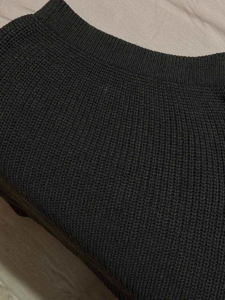 Antrasit Örgü Mini Etek  Sıfır - Görsel 2