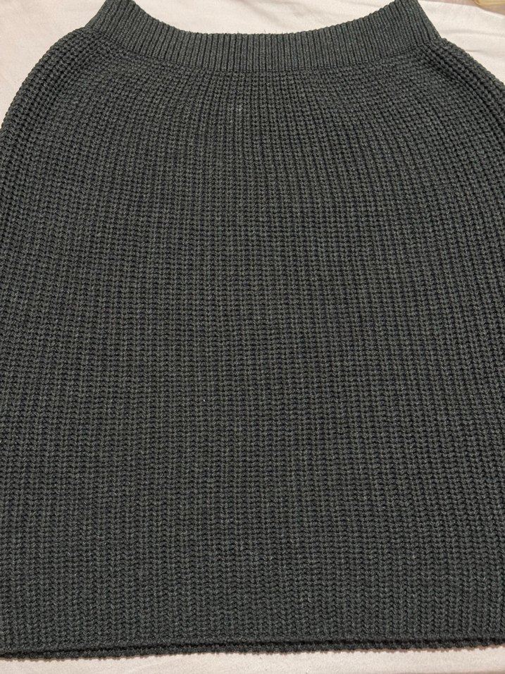 Antrasit Örgü Mini Etek  Sıfır - Görsel 3