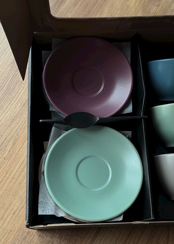 Keramika 12 Parça Renkli Çay Seti - Görsel 4