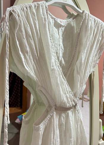 Penti Beyaz Tiril Keten Yazlık Elbise - Görsel 5