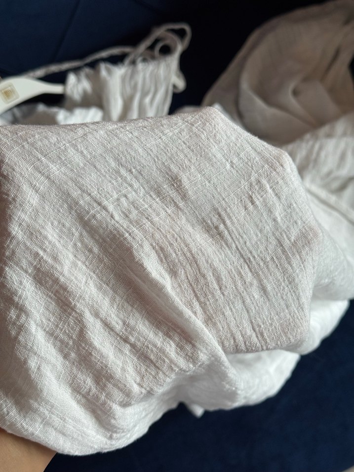 Penti Beyaz Tiril Keten Yazlık Elbise - Görsel 2