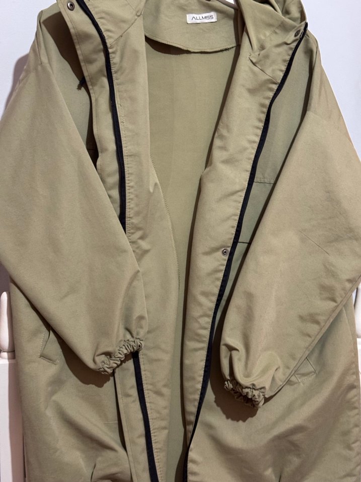 Kapüşonlu Haki Mevsimlik Mont - Görsel 4