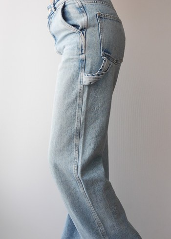 ZARA, yüksek bel, Denim Pantolon - Görsel 5