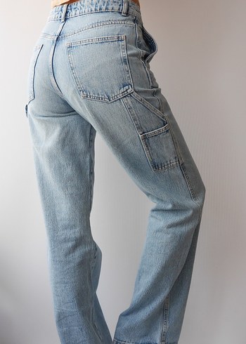 ZARA, yüksek bel, Denim Pantolon - Görsel 3