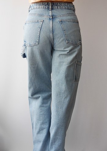 ZARA, yüksek bel, Denim Pantolon - Görsel 4