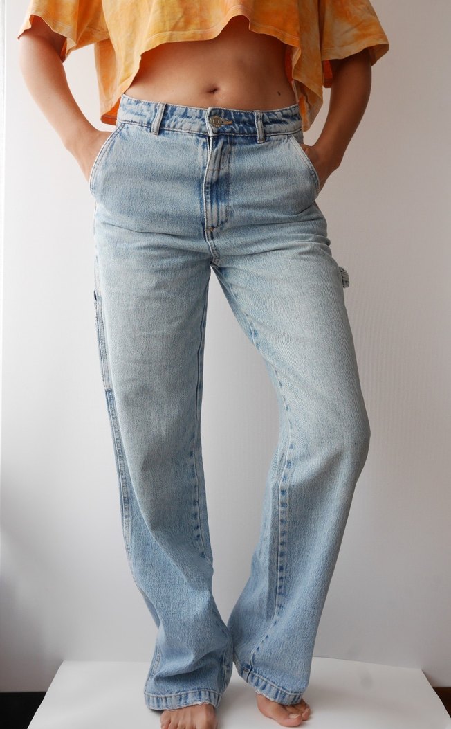 ZARA, yüksek bel, Denim Pantolon - Görsel 2