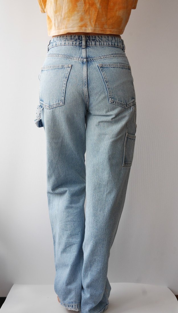 ZARA, yüksek bel, Denim Pantolon - Görsel 4