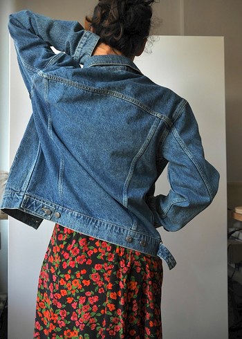 DAILY PAPER, Kadın Mavi Kot Ceket, Bol Kesim, Düğmeli - Görsel 5