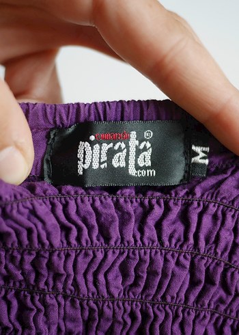 Otantik kumaş cepli etek - Görsel 7