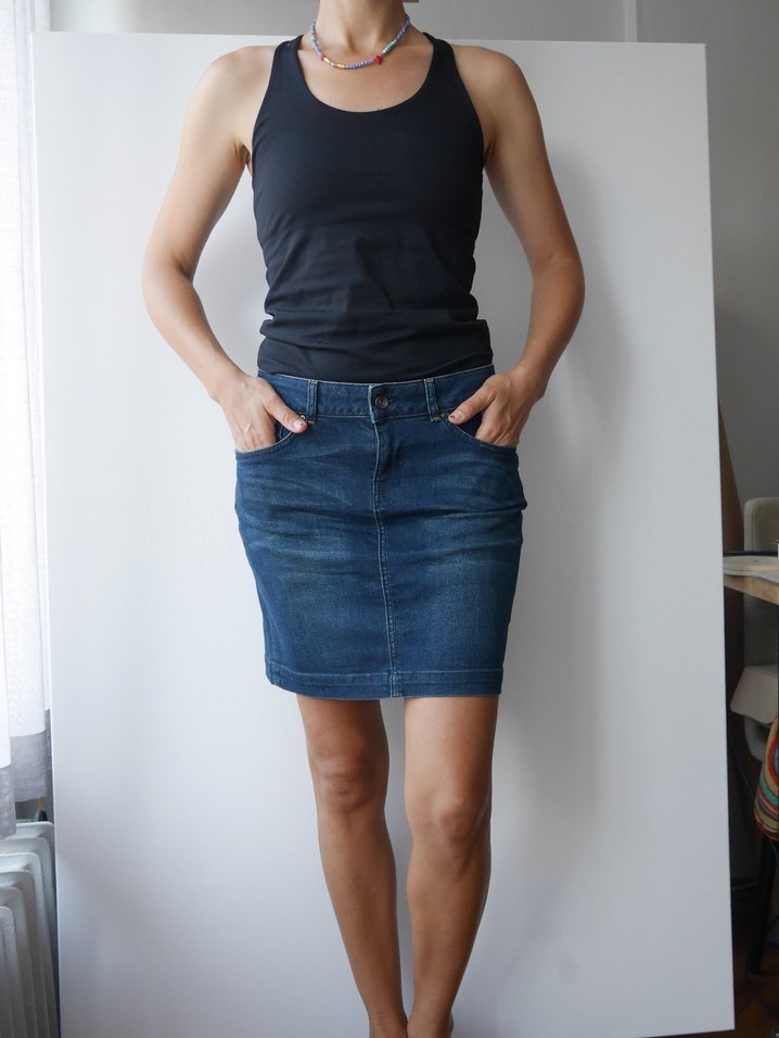 Yargıcı, normal boy Denim Etek 36 Beden - Görsel 5