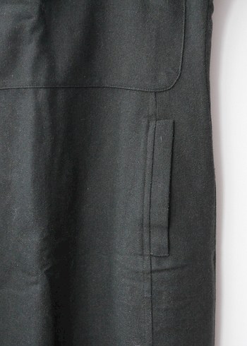 POLO GARAGE, Yeşil, Kolsuz kışlık yün kumaş uzun elbise - Görsel 12