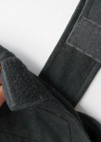 POLO GARAGE, Yeşil, Kolsuz kışlık yün kumaş uzun elbise - Görsel 10