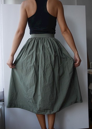 COS , Haki uzun etek - Görsel 7