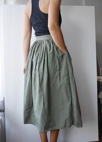 COS , Haki uzun etek - Görsel 4
