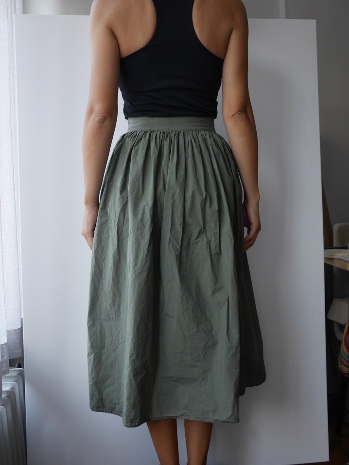 COS , Haki uzun etek - Görsel 5