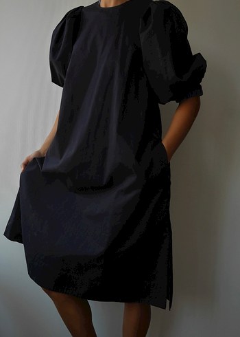 COS , Puff kol midi elbise - Görsel 8