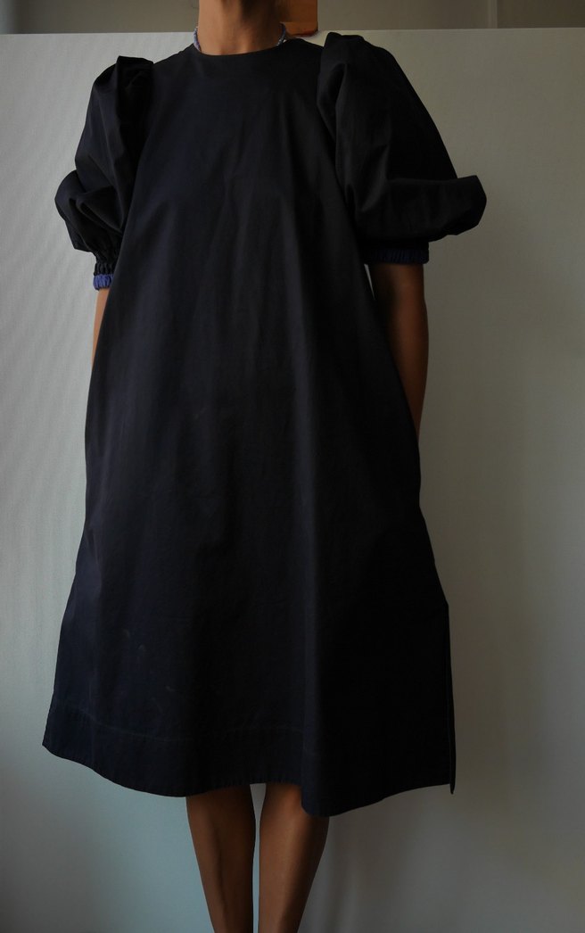 COS , Puff kol midi elbise - Görsel 3