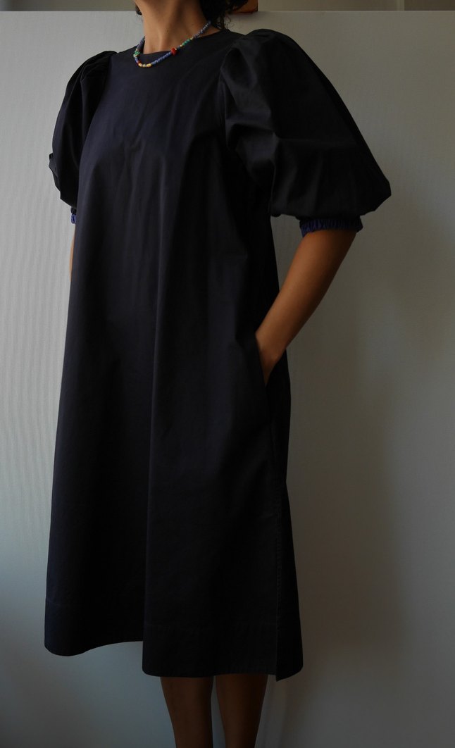 COS , Puff kol midi elbise - Görsel 2