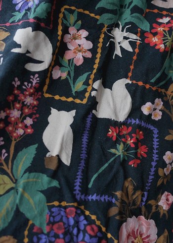 MAVİ, Çiçek Desenli Kısa Kollu Kadın Gömlek - Görsel 8