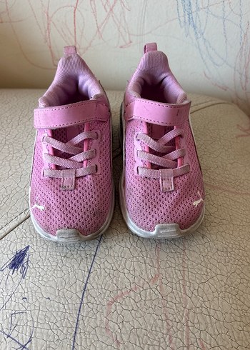 Kız Çocuk Pembe Cırtlı Spor Ayakkabı