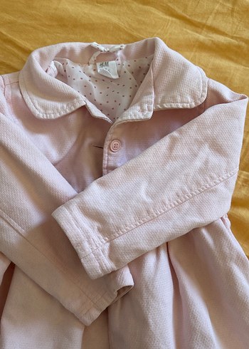 H&M H&M Düğmeli Pembe Kız Çocuk Pamuk Ceket