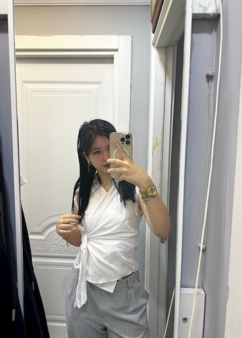 Zara Yaka Kolsuz Midi Bluz