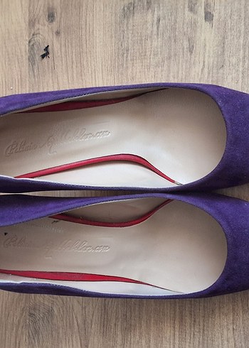 Mor Süet Dolgu Topuklu Kadın Stiletto