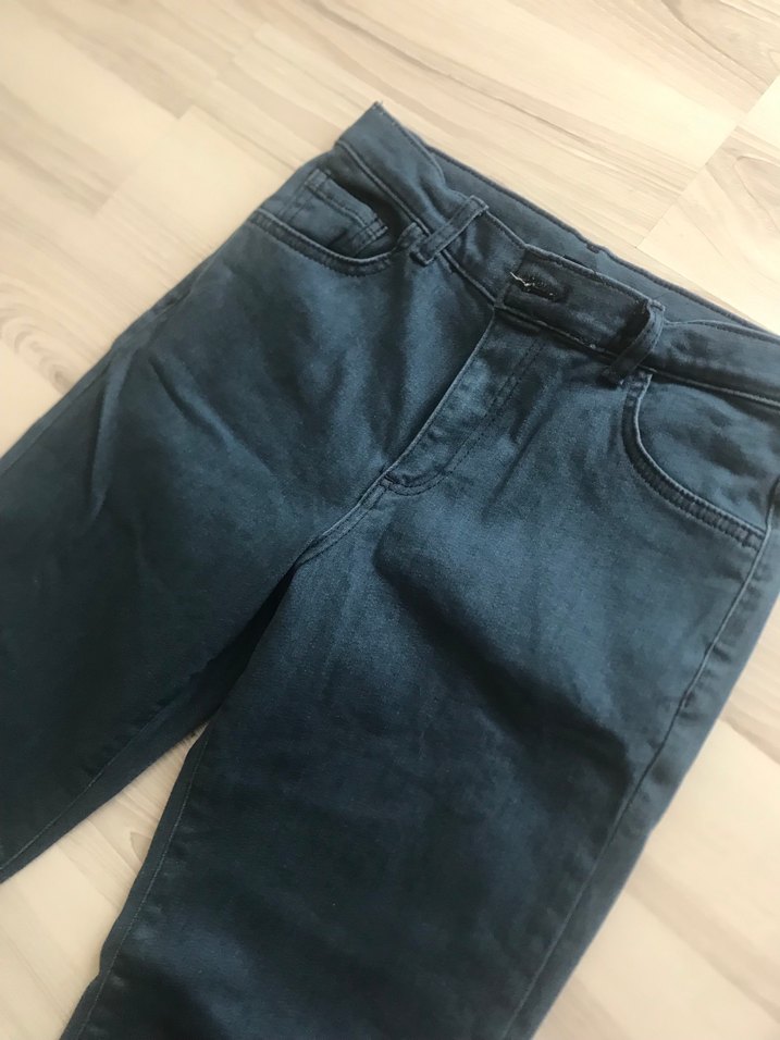 Lacivert kız Çocuk Denim Pantolon - Görsel 5
