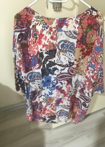 Çiçek Desenli Bohem Midi Kimono - Görsel 2