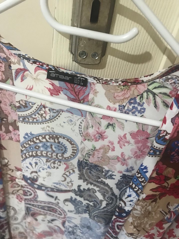 Çiçek Desenli Bohem Midi Kimono - Görsel 3