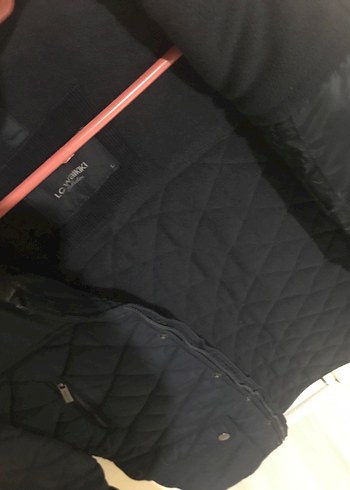 Düğmeli Erkek Koyu Mavi Sokak Stili Mont - Görsel 3