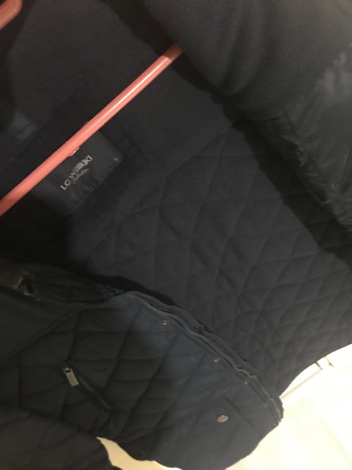 Düğmeli Erkek Koyu Mavi Sokak Stili Mont - Görsel 3