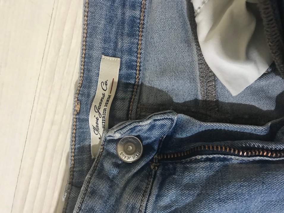 Gri Mavi Bol Kesim Kadın Kot Pantolon - Görsel 4