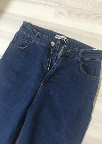 Günlük Kullanım İçin Mavi Kadın Denim Pantolon - Görsel 2