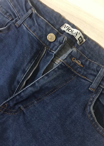 Günlük Kullanım İçin Mavi Kadın Denim Pantolon - Görsel 3