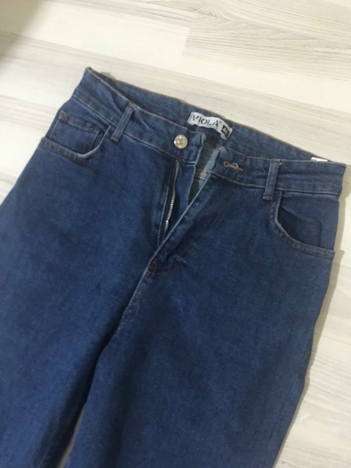 Günlük Kullanım İçin Mavi Kadın Denim Pantolon - Görsel 2