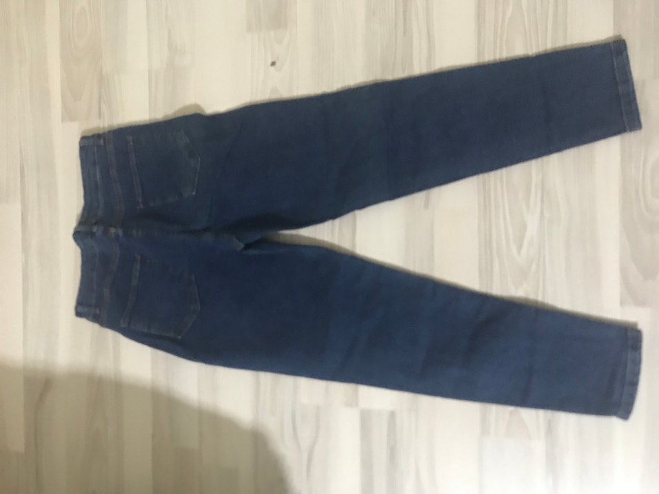 Günlük Kullanım İçin Mavi Kadın Denim Pantolon - Görsel 4