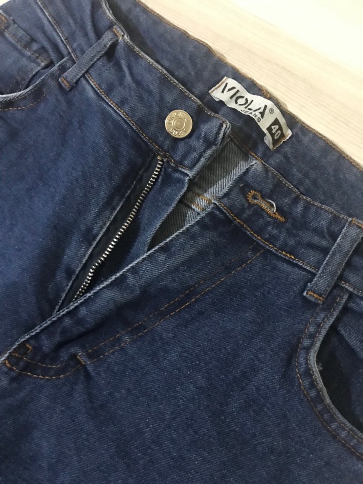 Günlük Kullanım İçin Mavi Kadın Denim Pantolon - Görsel 3