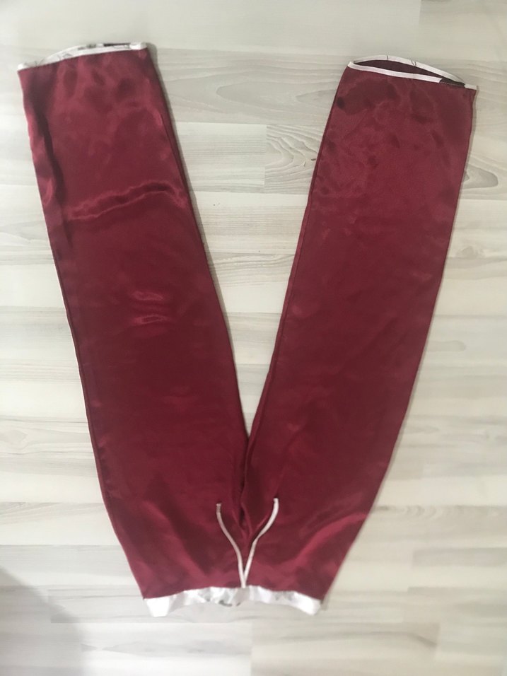 Bordo Kadın Saten Pijama Takımı - Görsel 4