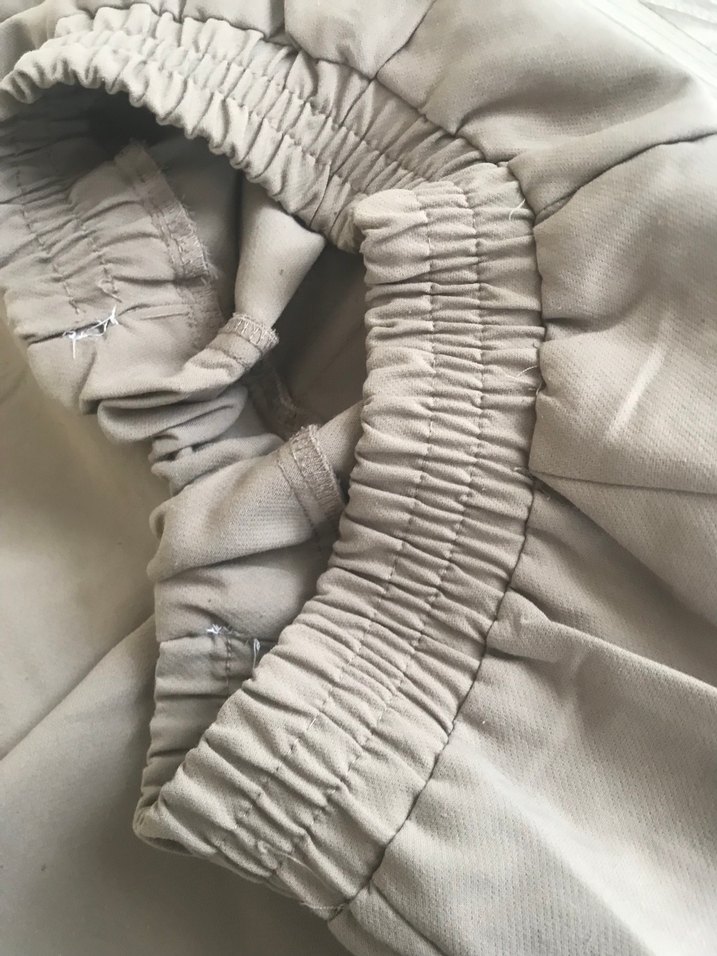 Bej Kadın Keten Kumaş Pantolon - Görsel 3