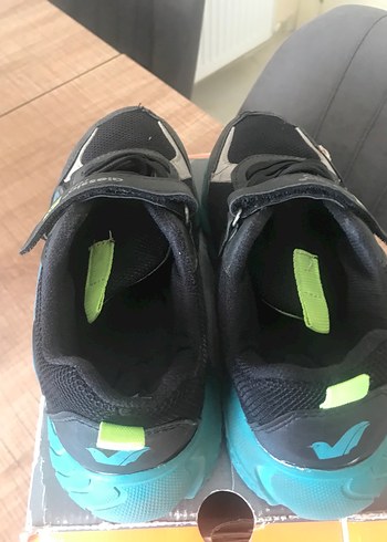 Erkek Çocuk Siyah Spor Ayakkabı Velcro Bantlı - Görsel 5