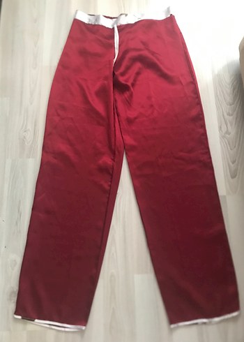 s Beden bordo Renk Bayan saten takım sabahlık