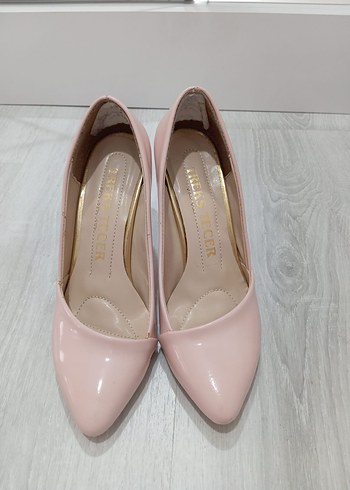 Pembe Stiletto Topuklu Kadın Ayakkabı