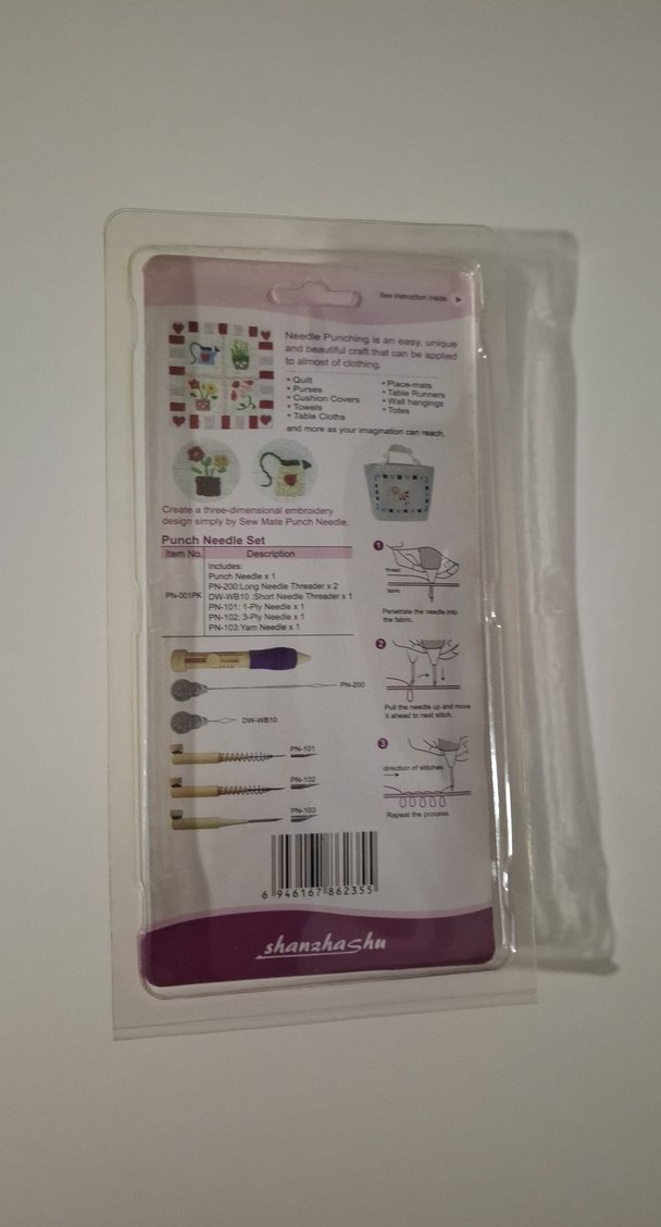 Renkli Punch İğne Seti Mor Saplı - Görsel 2