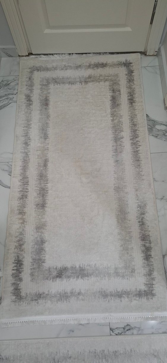 Beyaz Gri madame coco Halı - Görsel 3