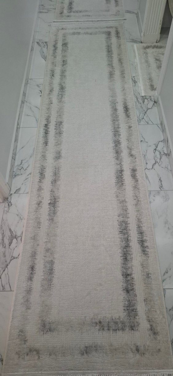 Beyaz Gri madame coco Halı - Görsel 4