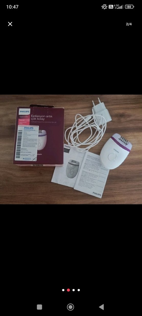 Mor Philips Satinelle Epilatör - Görsel 2