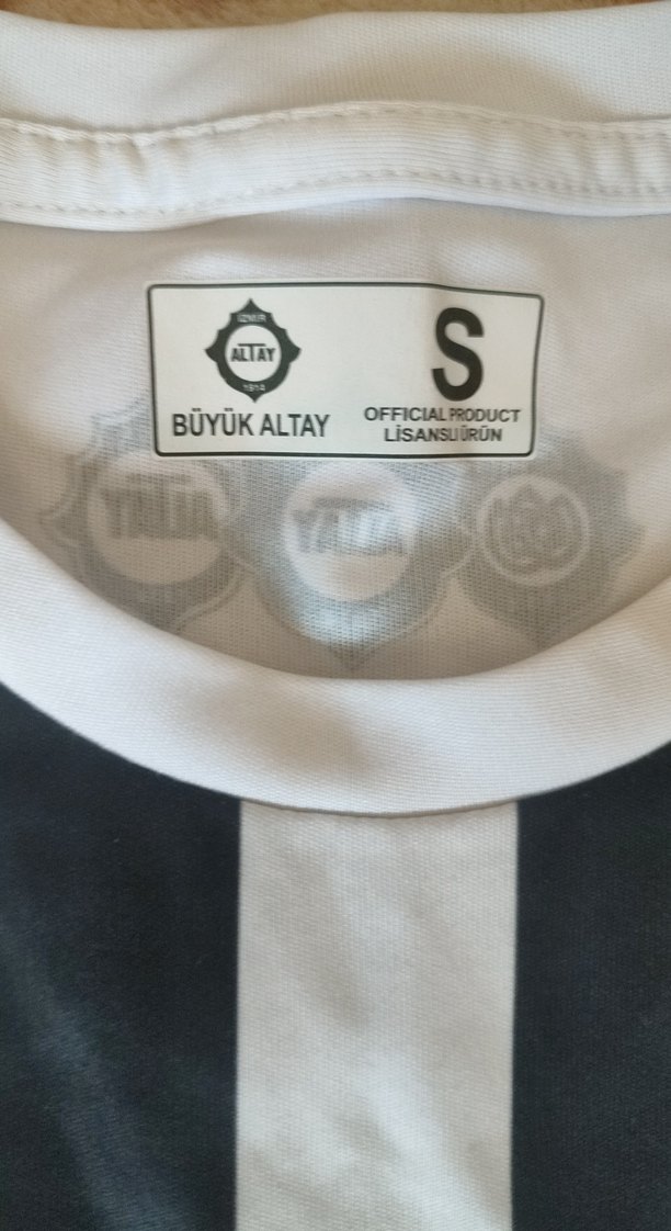 Erkek Kısa Kollu Çizgili Altay forması lisanslı - Görsel 4